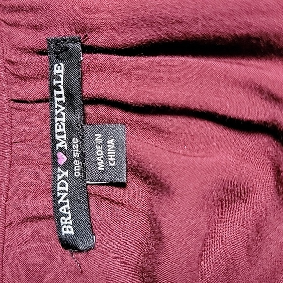 Brandy Melville Mini Dress Sheer Tiered Adjustable Spaghetti Straps Chiffon‎ OS - Picture 11 of 14